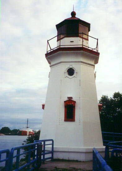 Cheboygan Crib Light, Michigan. Situated at the mouth of the Cheboygan River in Cheboygan, this ...