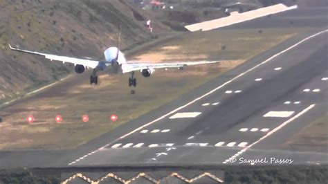 A330 TAP Suffering Heavy Crosswind Landing || SUPERB - YouTube