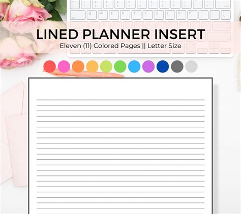 Lined Journal Printable, Printable Lined Paper, Lined Notes, Lined ...