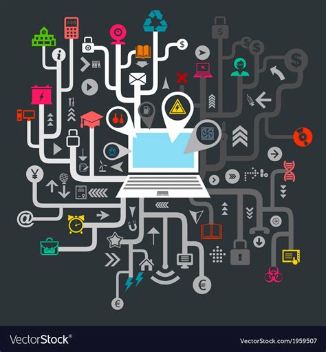 Science computer Royalty Free Vector Image - VectorStock