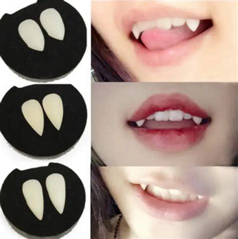 Bloodcurdling Vampire fangs teeth Dentures Cosplay Vampire Zombie Devil Halloween Theater ...