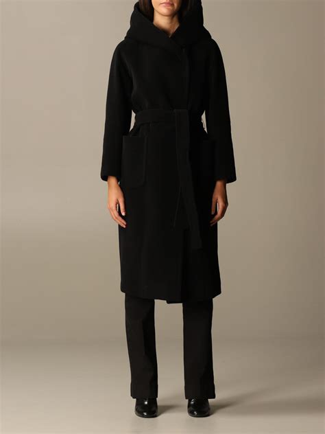 Palto' Outlet: Coat women - Black | Coat Palto' TIZIANA VELO GIGLIO.COM