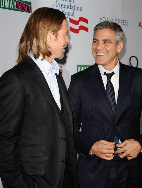 Brad Pitt and George Clooney Friendship Pictures | POPSUGAR Celebrity ...