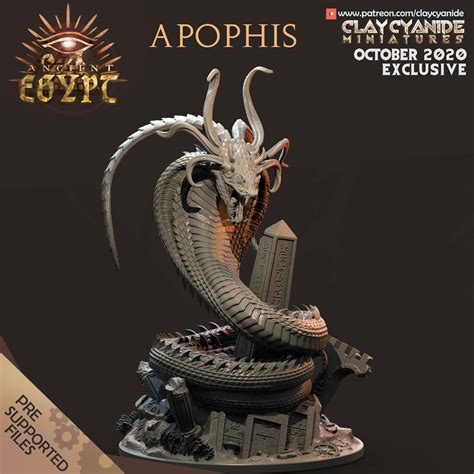 Apophis Snake God Dnd Miniature egypt Miniatures for | Etsy