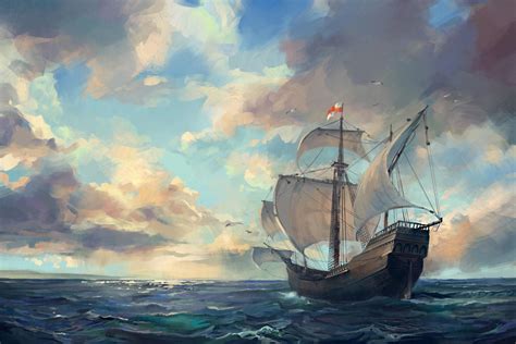 caravel ship by Skvor on DeviantArt