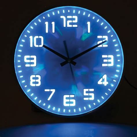 Led Color Changing Clock | Color changing led, Clock, Wall clock