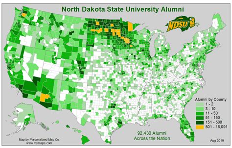 NDSU Alumni Association Maps