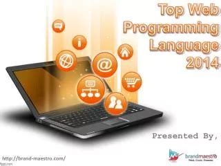 PPT - Top 6 Programming Languages for Web Development PowerPoint Presentation - ID:12134027