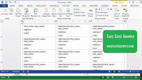 32 Excel Mailing Label Template - Label Design Ideas 2020