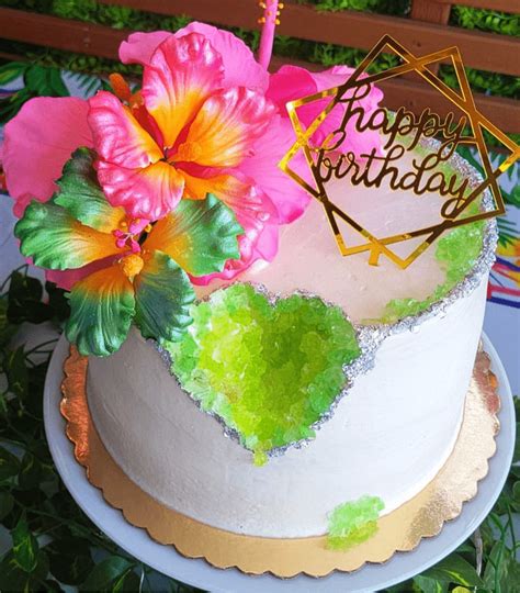 Hibiscus Birthday Cake Ideas Images (Pictures)