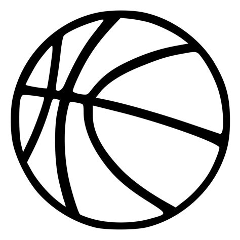 Basketball Outline Die-Cut Decal Car Window Wall Bumper Phone