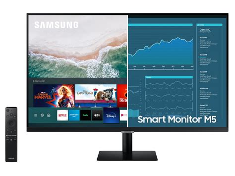 SAMSUNG 27" M5 FHD Smart Monitor With Streaming and Mobile Connectivity (1,920 x 1,080 ...