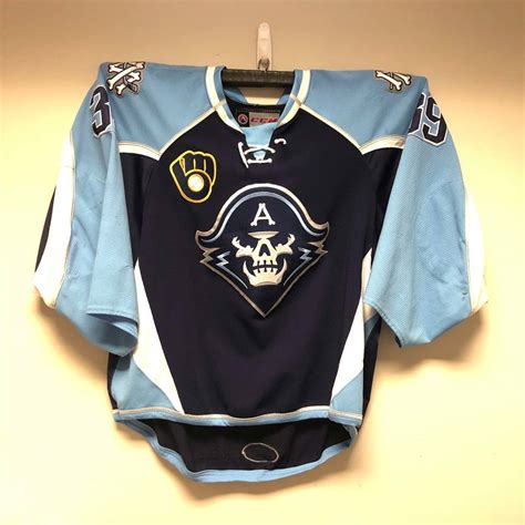 AHL Authentic - Milwaukee Admirals Jersey Worn by #39 Anders Lindback