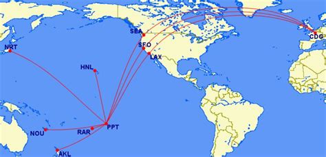 A Look At International Flights From Papeete's Faa'a International ...