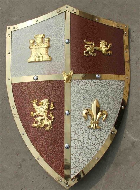 Medieval Royal Crusader Lion Shield Armor | Medieval shields, Coat of ...