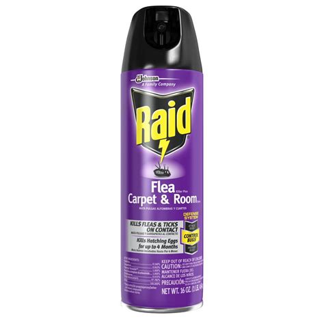 Raid 16 oz. Flea Killer Plus Carpet and Room Spray (12 per Case)-01651 - The Home Depot