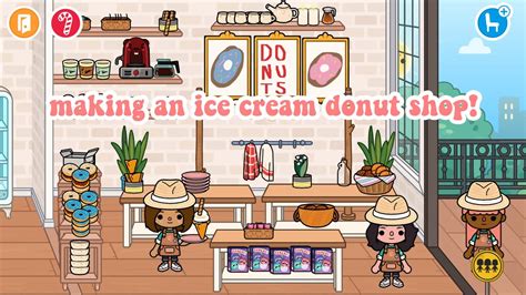 making an ice cream donut shop! 🍩 toca boca world life! - YouTube