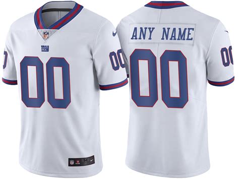 Men's New York Giants ACTIVE PLAYER Custom White Color Rush Limited Stitched NFL Jersey on sale ...