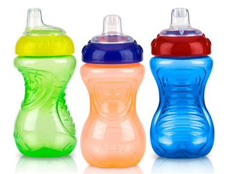 Nuby Easy Grip Soft Spout Sippy Cup - 3 Pack - Walmart.com