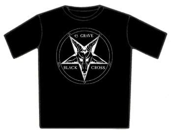 45 Grave T-Shirt - Black Cross and other cool 45 Grave T-Shirts at TShirtsville.com the best in ...