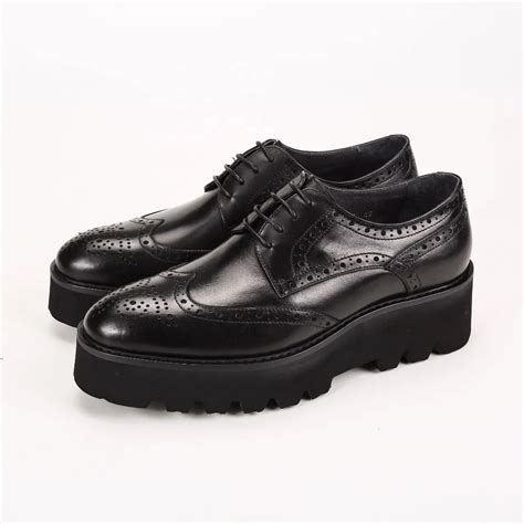 Unique black oxfords formal platform shoes mens dress shoes genuine leather wedding bridegroom ...