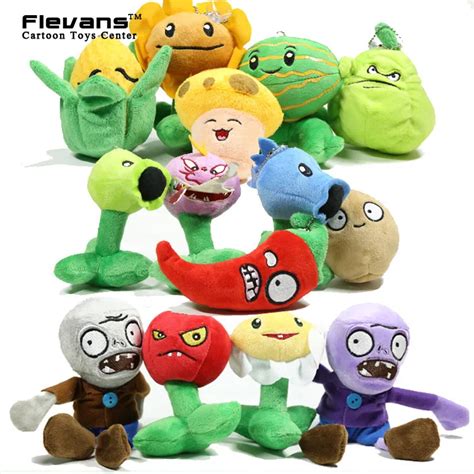 HOT NEW PVZ Plants vs. Zombies Plush Toys Peashooter Snow Pea Soft ...