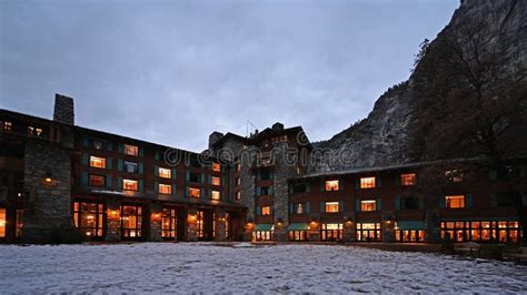 The Ahwahnee Hotel in Yosemite National Park, California in Winter ...