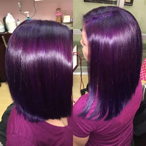 Purple Hair | Dark purple hair, Dark purple hair color, Hair color purple