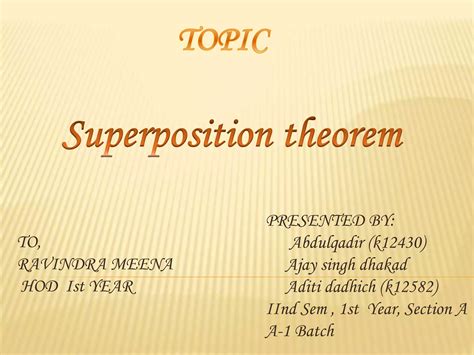 superposition theorem | PPT