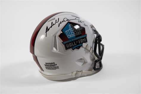 Randall McDaniel Autographed Hall Of Fame Mini Helmet – Pro Football Hall of Fame