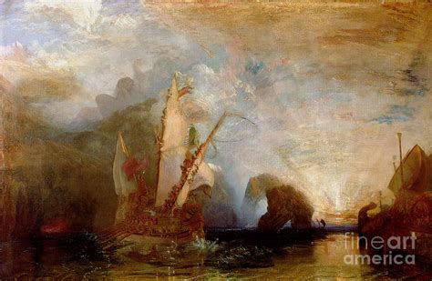 Ulysses Deriding Polyphemus Painting by Joseph Mallord William Turner - Fine Art America