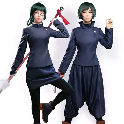 Mua Set đồ cosplay maki zenin và mai zenin trong jujutsu kaisen giá rẻ ...