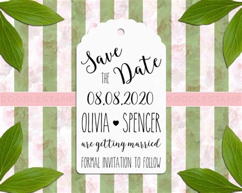 Save The Date Stamp personalized stamp wedding stamp | Etsy