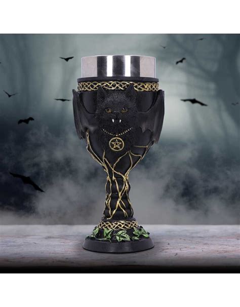 Feline Fang Black Cat Goblet 17.3cm - Nemesis Now | Boutique Trukado ...