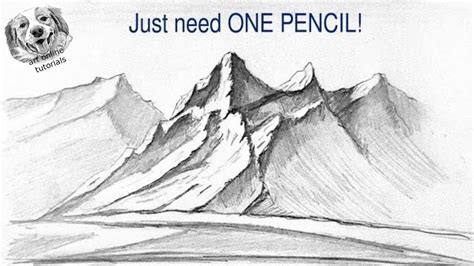 how to draw mountains easy - Elvie Broadway