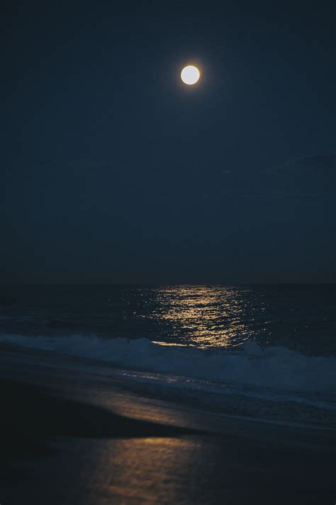 Moon Sea Night - Free photo on Pixabay