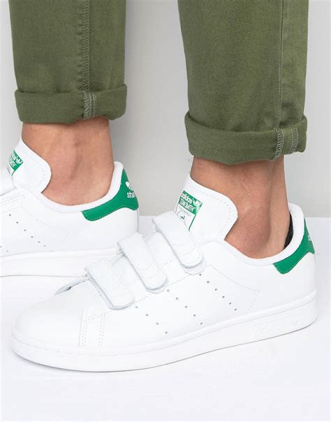 Lyst - Adidas Originals Stan Smith Velcro Trainers In White S75187 in White for Men