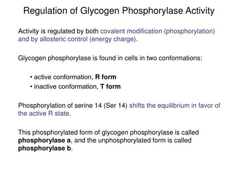 PPT - Carbohydrate Metabolism 2: Glycogen degradation, glycogen ...