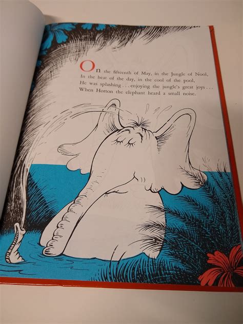 Dr. Seuss Book Horton Hears a Who Hardcover 1982 | Etsy