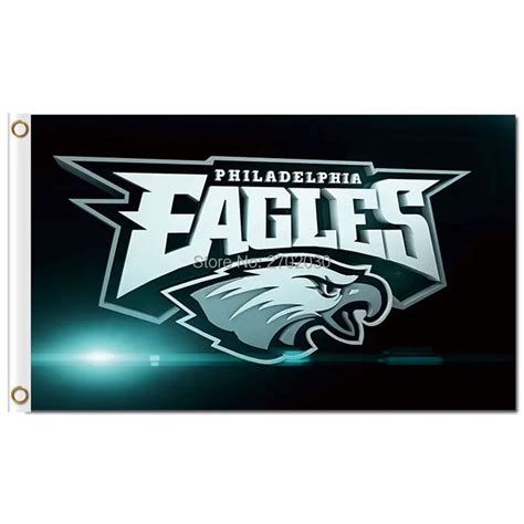 Philadelphia Eagles Flag 3x5 FT 150X90CM Banners 100D Polyester Flag ...