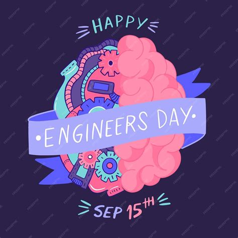 Free Vector | Engineers day concept