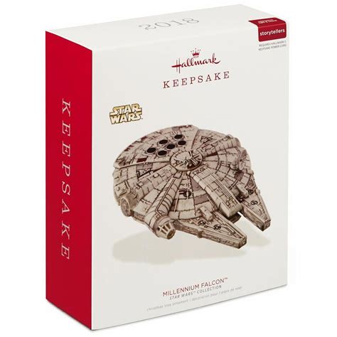 Millennium Falcon Ornament With Light and Sound - GeekAlerts