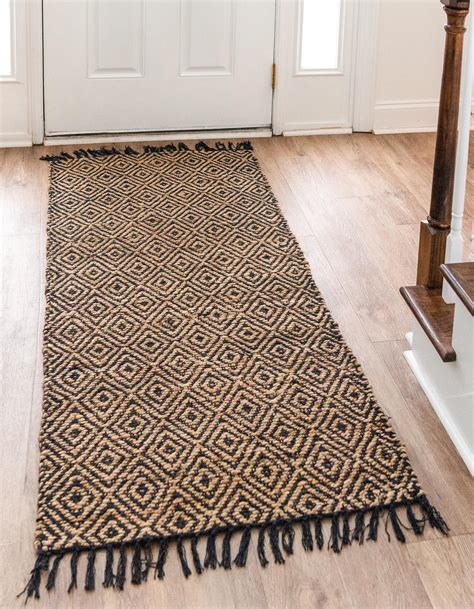 Natural 2' 6 x 6' Braided Jute Runner Rug | Rugs.com