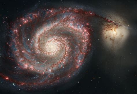 4000 x 2700 image of the whirlpool galaxy. : wallpapers