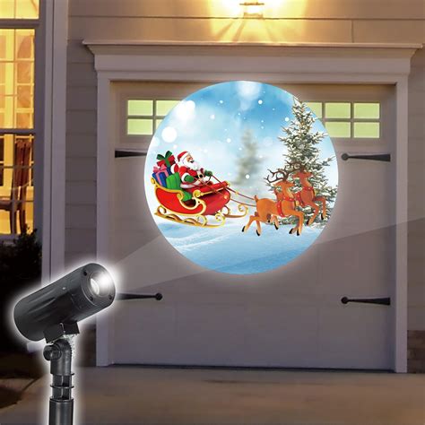 Holiday LED Deer And Santa Projector - Walmart.com