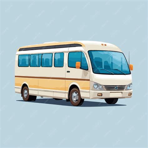 Premium Vector | Minibus vector