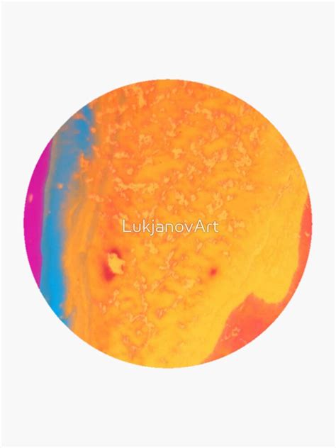 "Dutch Pour Acrylic Painting " Sticker for Sale by LukjanovArt | Redbubble