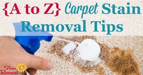 {A-Z} Carpet Stain Removal Tips