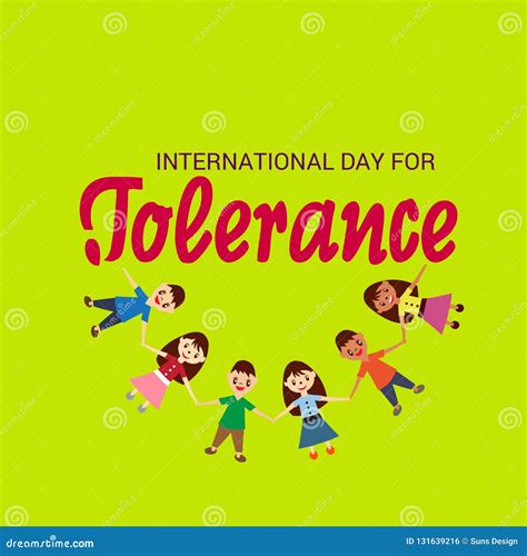 International Day for Tolerance. Stock Illustration - Illustration of ...