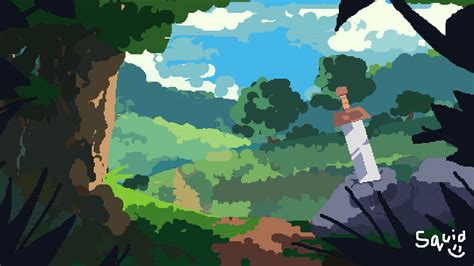 some rpg background thing i made : PixelArt